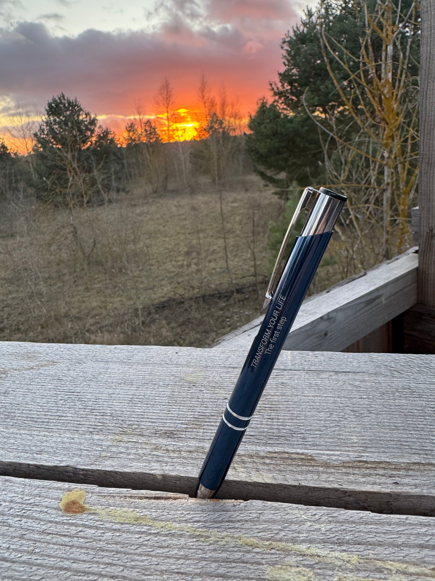 Transform Your Life Kugelschreiber (marineblau)