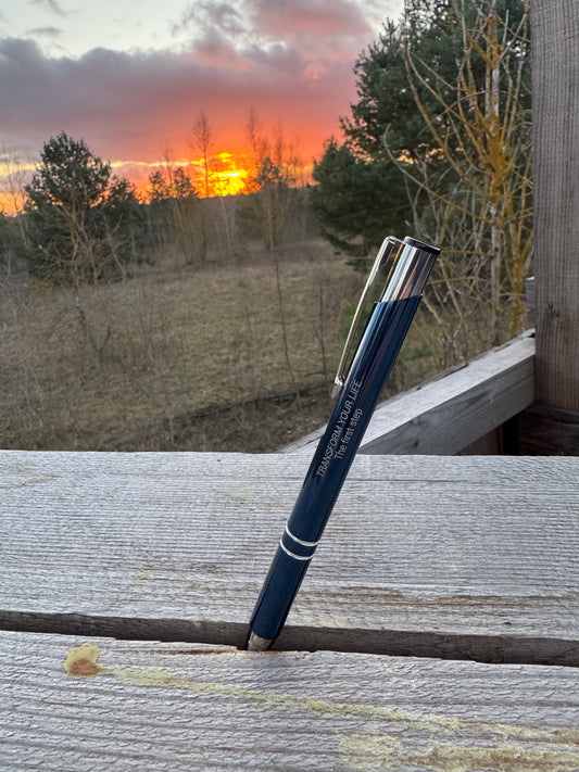 Transform Your Life Kugelschreiber (marineblau)